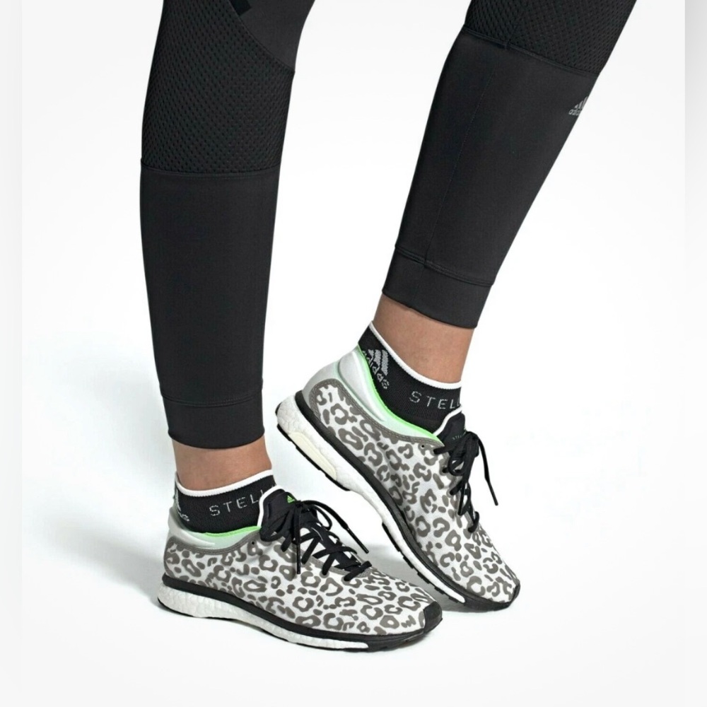 Adidas by by Stella Mccartney Adizero Adios (Core Black/Solar Green/Cream White)